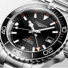 L37904566 Longines Hydroconquest GMT Erkek Kol Saati L3.790.4.56.6 L37904566 Longines Hydroconquest GMT Erkek Kol Saati L3.790.4.56.6