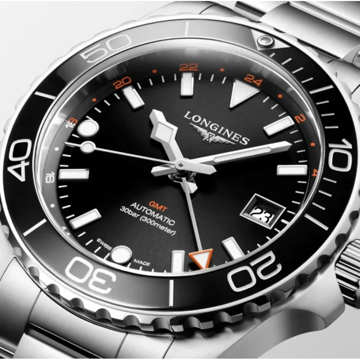 L37904566 Longines Hydroconquest GMT Erkek Kol Saati L3.790.4.56.6 L37904566 Longines Hydroconquest GMT Erkek Kol Saati L3.790.4.56.6