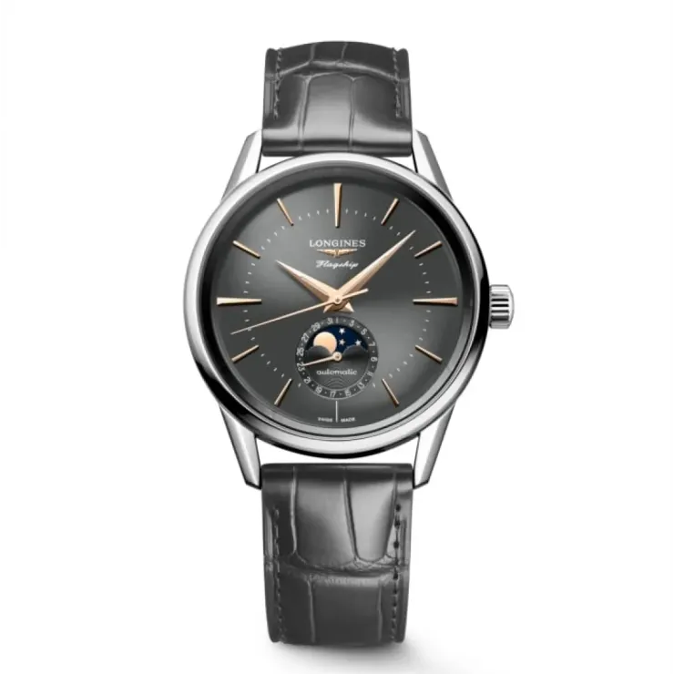 LONGINES FLAGSHIP HERITAGE MOONPHASE L4.815.4.52.2 ERKEK KOL SAATİ L48154522