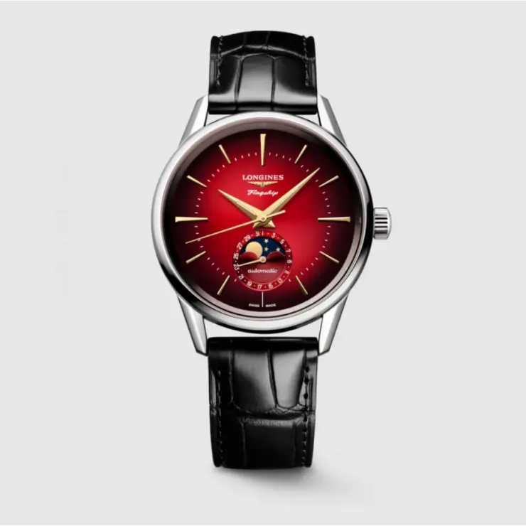 Longines Flagship Heritage Moonphase L48154092 Kol Saati L4.815.4.09.2